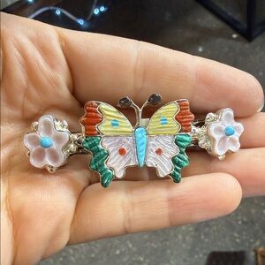 Colorful Butterfly and Flower Barrett